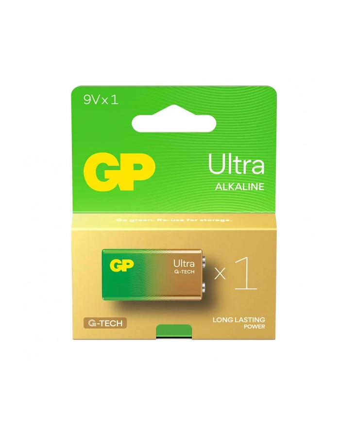 Bateria alkaliczna 6LR61 9V GP ReCyko Ultra alkaline G-TECH - 1 sztuka główny