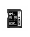 Karta pamięci Lexar Professional SILVER Plus SDXC 64GB R205/W100 V30 - nr 1