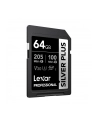 Karta pamięci Lexar Professional SILVER Plus SDXC 64GB R205/W100 V30 - nr 3