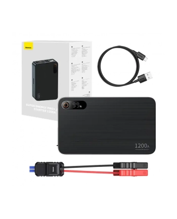 Baseus Powerbank Jump Starter Do Samochodu 1200A Super Energy Pro Czarny nr 2