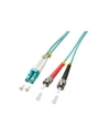 LINDY Patchcord światłowodowy LC/ST OM3 50/125um Multimode 2m (46381) - nr 4