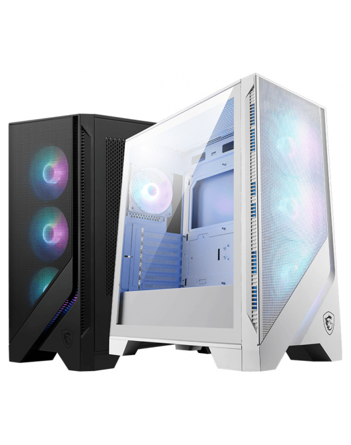 Obudowa MSI MAG FORGE 320R WHITE AIRFLOW ATX Midi z oknem, bez zasilacza główny