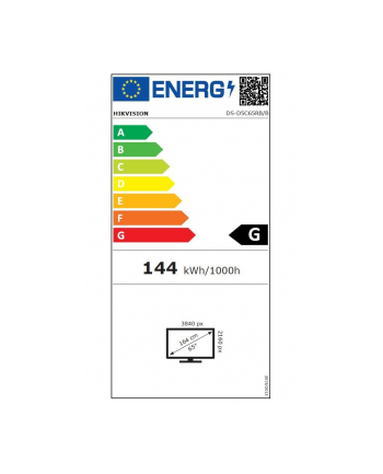 Monitor interaktywny HIKVISION DS-D5C65RB/B 65'' 4K z kamerą (System Android 13.0;EDLA)