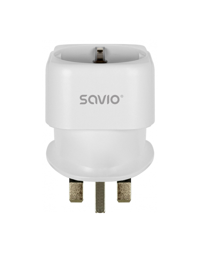 Adapter podróżny Savio AP-04 gniazdo (wersja europejska)-wtyk UK główny