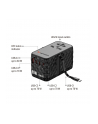 Adapter podróżny Verbatim Charge 'n' Travel GaN III globalny 4xUSB-C PD 3.0 QC 4+ 70W, 1xUSB-A QC 4+ 60W - nr 19