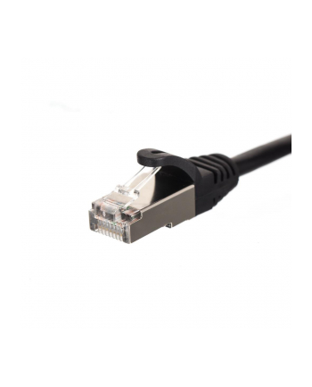 Patchcord RJ45, kat. 6 FTP F/UTP, 0,25m, Netrack, czarny