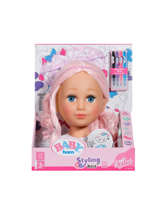 zapf creation BABY born Glowa do stylizacji Sister Styling Artist Head 836033 główny