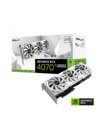 pny Karta graficzna GeForce RTX 4070 Ti SUPER 16GB VERTO OC WHITE