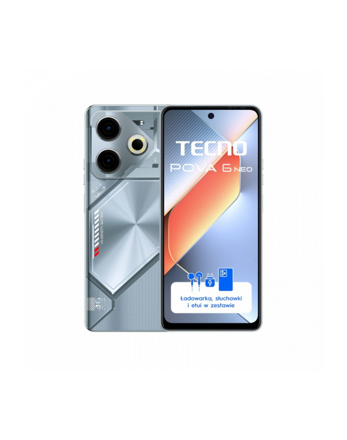 tecno Smartfon POVA 6 NEO Starry Silver główny