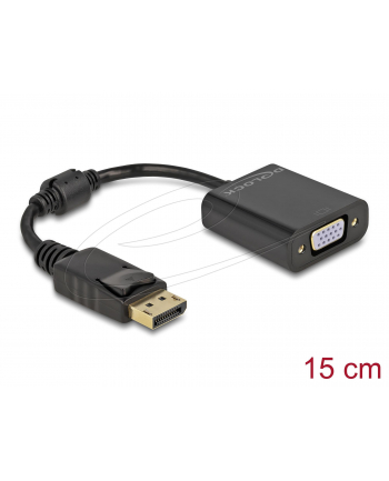 DELOCK ADAPTER DISPLAYPORT NA VGA DELOCK 61006 CZARNY  ()