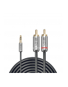 Lindy 35337 Kabel mini jack 3.5mm 2x RCA Cromo Line 10m (ly35337) - nr 2