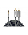 Lindy 35337 Kabel mini jack 3.5mm 2x RCA Cromo Line 10m (ly35337) - nr 7