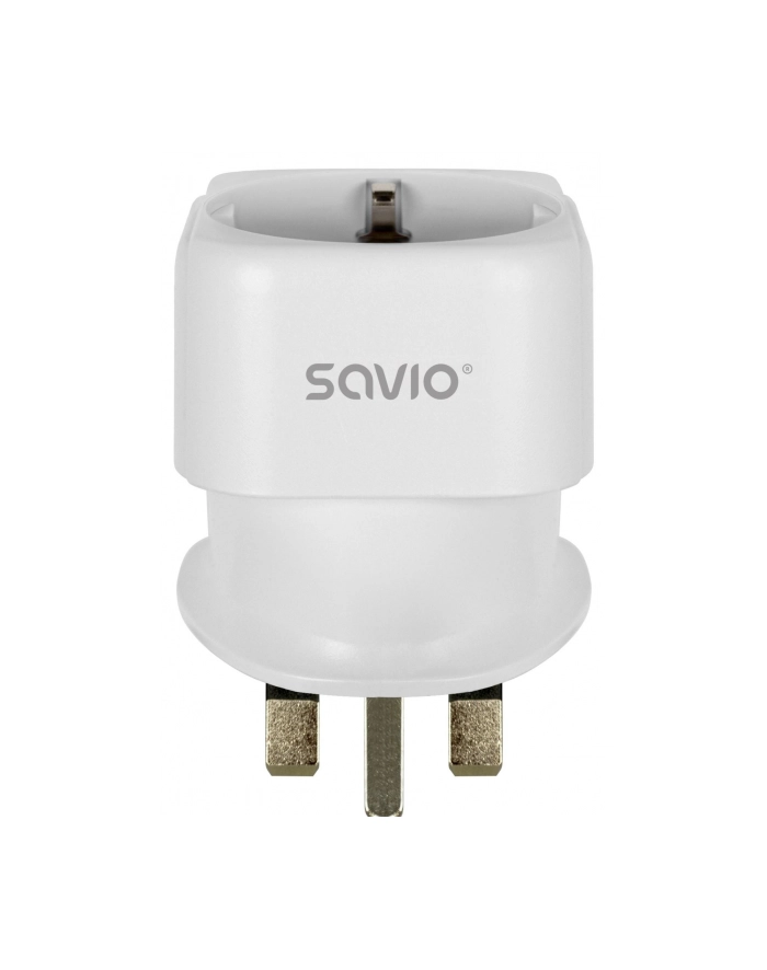 Adapter podróżny Savio AP-04 gniazdo (wersja europejska)-wtyk UK główny