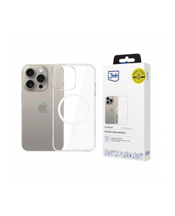 3mk pczerwonyection Etui na telefon 3mk do Apple iPhone 15 Pro Max z Mag Safe - przezroczyste Clear MagCase nr 1