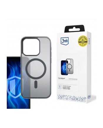 3mk pczerwonyection Etui na Apple iPhone 16 Pro - 3mk Frosty MagCase Black nr 2