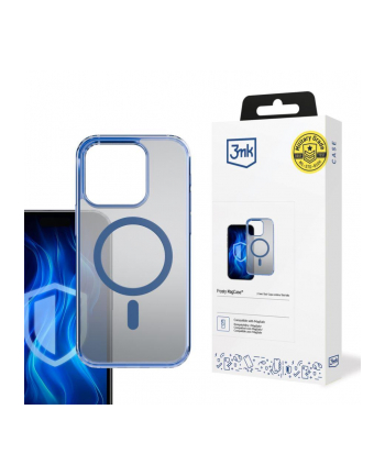 3mk pczerwonyection Etui na Apple iPhone 15 - 3mk Frosty MagCase Blue nr 2