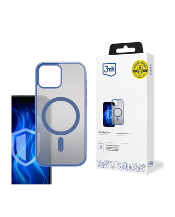 3mk pczerwonyection Etui na Apple iPhone 15 - 3mk Frosty MagCase Blue nr 1