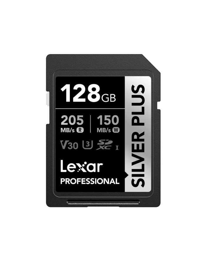 Lexar SDXC 128GB Professional SILVER Plus UHS-I U3 A2 4K V30 główny