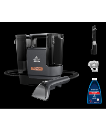 Bissell SpotClean Cordless 3681N Pojemność zbiornika na czystą wodę [l]: 0,9 | Pojemność zbiornika na wodę brudną [l]: 0,8 | Czas pracy [min]: 35 w trybie eco, 20 w trybie turbo