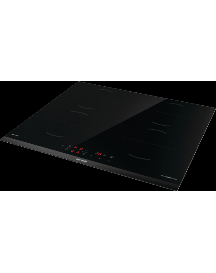 Gorenje GI6401BCE Ilość pól grzewczych: 4 | Wykończenie: szlif przedni | Kolor: czarny | Sterowanie: panel dotykowy | Wymiary (W/S/G) cm: 6/59/52 główny