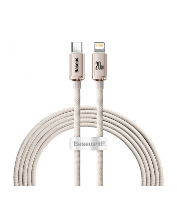 Baseus Crystal Shine USB-C do Lightning 20W, 2m (różowy) Kabel USB do iP