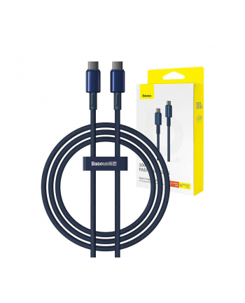 Baseus Tungsten Gold USB-C do USB-C, 100W, 1m (niebieski) kabel USB-C - USB-C