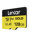 Lexar 128GB microSDXC Professional GOLD UHS-II A1 C10 U3 V60 microSDXC | 128GB | UHS-II | U3 | A1 | V60 | Class 10 | Odczyt do 280 MB/s | Zapis do 100 MB/s - nr 1