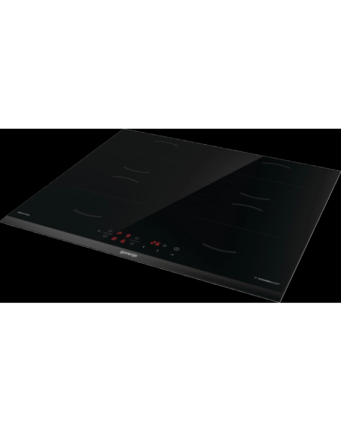 Gorenje GI6401BCE Ilość pól grzewczych: 4 | Wykończenie: szlif przedni | Kolor: czarny | Sterowanie: panel dotykowy | Wymiary (W/S/G) cm: 6/59/52 główny