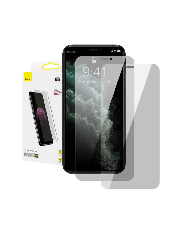 Baseus do iPhone XR/11 z filtrem prywatyzującym (2 szt.) główny