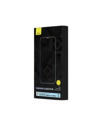 Baseus Crystal z powłoką przeciwpyłową do iPhone 14 Pro Max (2 szt.)