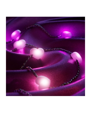 twinkly Inteligentne lampki dekoracyjne Strings USB-C (Candies) 200 LED RGB, serca, zielony przewód, 12 m nr 2