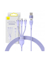 Baseus Flash Series 2 USB 3w1, USB-C + micro USB + Lightning, 100W, 1.2m (fioletowy) - nr 6