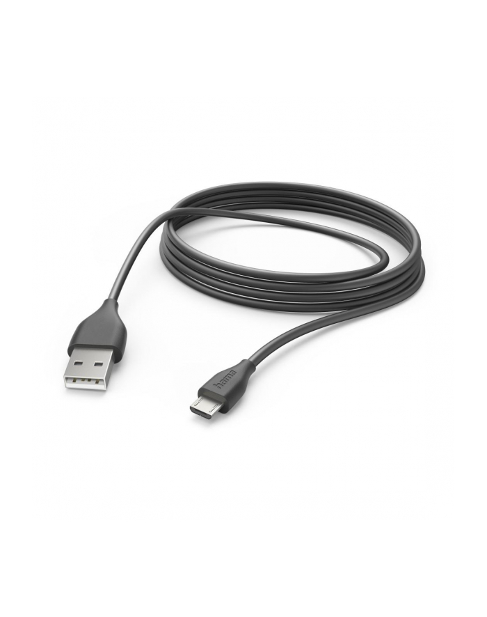 Hama microUSB 3m biały Hama | kabel ładujący | micro USB | 3M | czarny główny