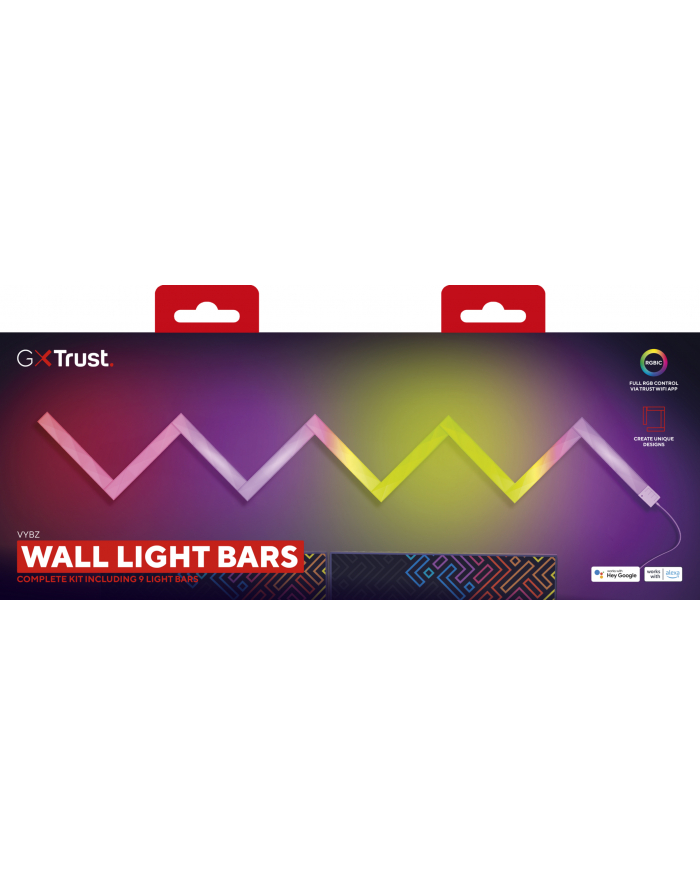 trust Paski świetlne GXT905 VYBZ RGBIC WALL LIGHT BARS główny