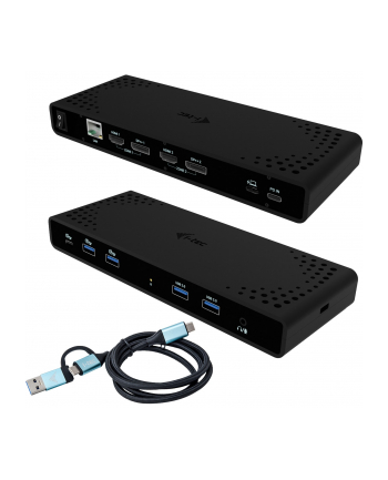 i-tec Universal Dual 4K Display Docking Station 2xDP 2xHDMI LAN Audio Power Delivery 85W nr 2