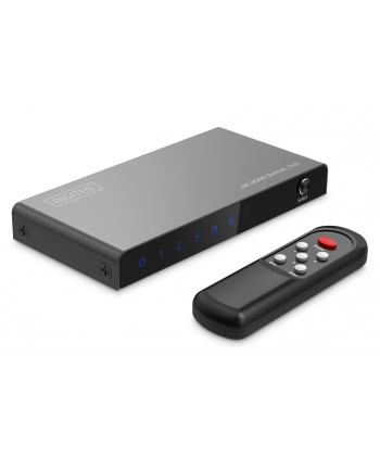 digitus Przełącznik/Switch 4K HDMI 3x1, 60Hz HDCP 2.3, pilot, Czarny nr 2