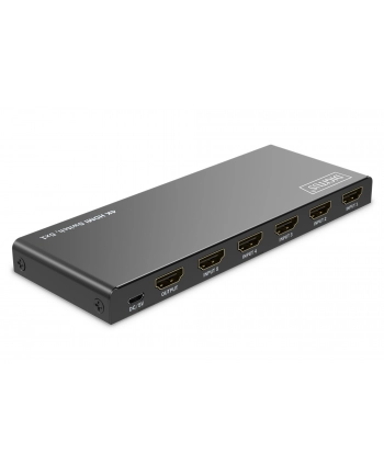 digitus Przełącznik/Switch 4K HDMI 5x1, 60Hz HDCP 2.3, pilot, Czarny nr 1