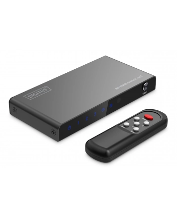 digitus Przełącznik/Switch 8K HDMI 3x1, 60Hz (4:4:4), HDR, HDCP 2.3, pilot, Czarny nr 2