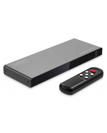 digitus Przełącznik/Switch 8K HDMI 5x1, 60Hz (4:4:4), HDR, HDCP 2.3, pilot, Czarny nr 2