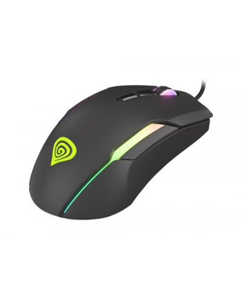 Mysz NATEC Genesis Xenon 220 RGB NMG-1572 (optyczna; 6400 DPI; kolor czarny)