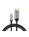 Kabel adapter Savio CL-184 USB-C do HDMI v2.0b, 3m, miedź - nr 1