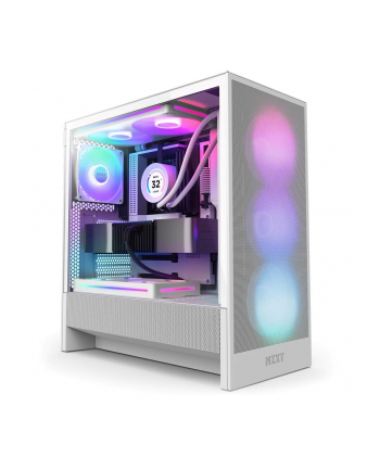 Obudowa NZXT H5 Flow RGB (2024) Midi Tower z oknem Biała