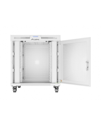 Szafa instalacyjna Rack stojąca 19'' 15U 800x1000 Drzwi Perforowane szara Lanberg (flat pack) LCD