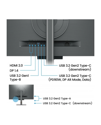 BENQ RD320U 31.5inch IPS 4K 400cd/m2 5ms HDMI2.0x2 DP USB-C PD90W Huba USB Speakers Pivot nr 2