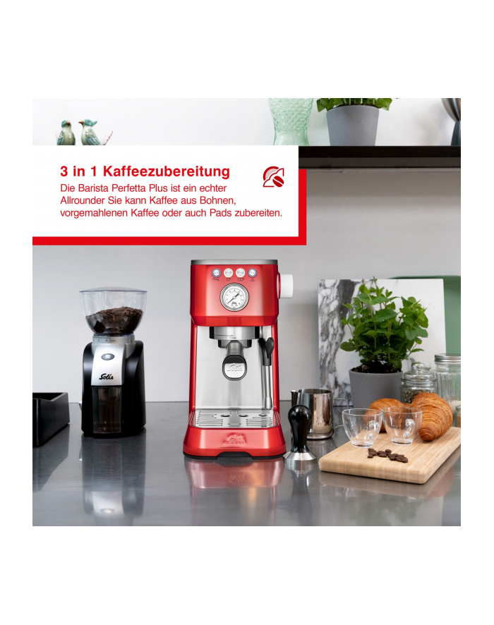 solis Ekspres kolbowy Barista Perfetta Plus czerwony główny