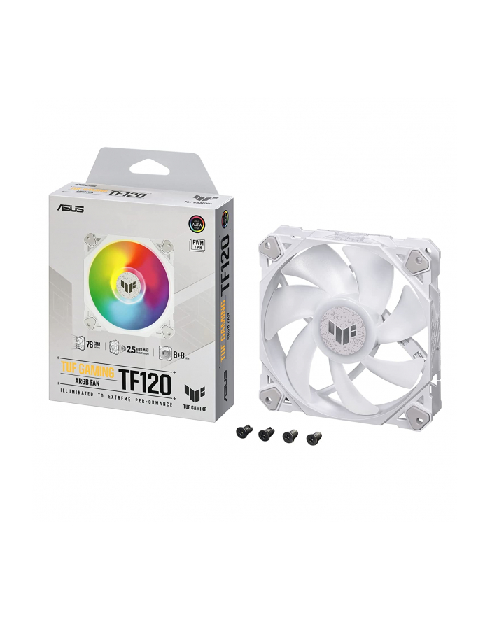 asus Wentylator TUF Gaming TF120 ARGB LED/1900RPM/29dB/Biały główny