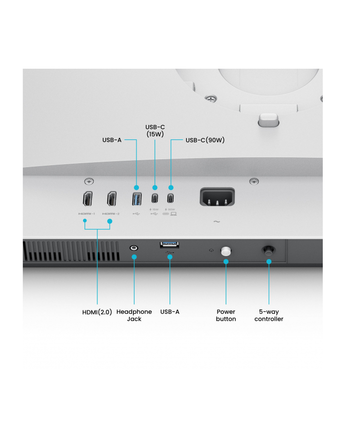 BENQ MA320U for MAC 31.5inch IPS 4K 550cd/m2 5ms HDMIx2 USB-Cx2 90W and 15W Pivot Speakers główny