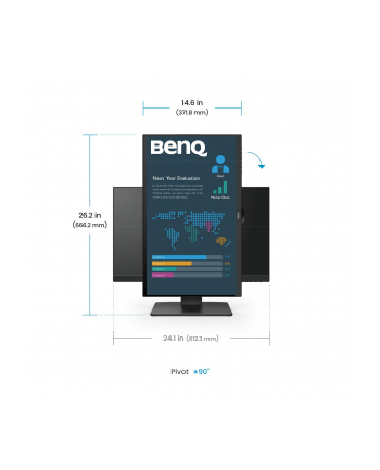 BENQ BL2786TC 27inch IPS FHD 250cd/m2 5ms HDMIx2 DP USB-C PD65W Daisy Chain Speakers Pivot nr 2