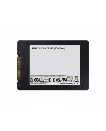 Samsung PM9A3 384TB 25''; U2 SSD PCIe 40 x4 Read Intensive DWPD 1 MZQL23T8HCLS-00A07 nr 1