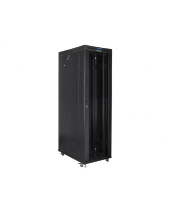 lanberg Szafa instalacyjna Rack stojąca 19'' 42U 600x1200 czarna drzwi szklane LCD Lanbeg (flat pack) nr 1